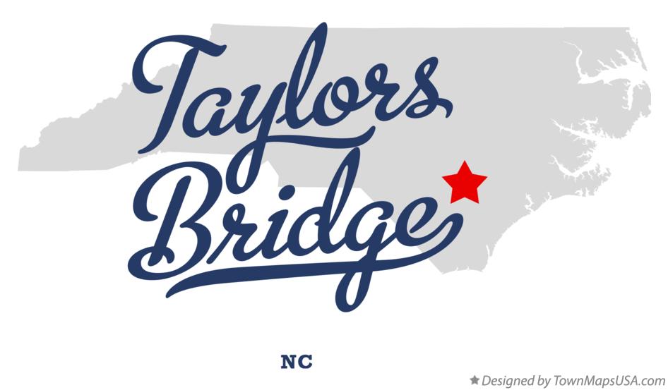 Map of Taylors Bridge North Carolina NC
