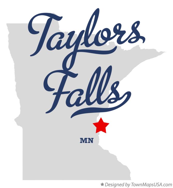 Map of Taylors Falls Minnesota MN