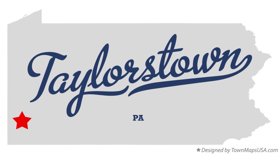 Map of Taylorstown Pennsylvania PA