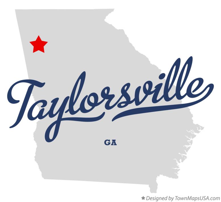 Map of Taylorsville Georgia GA