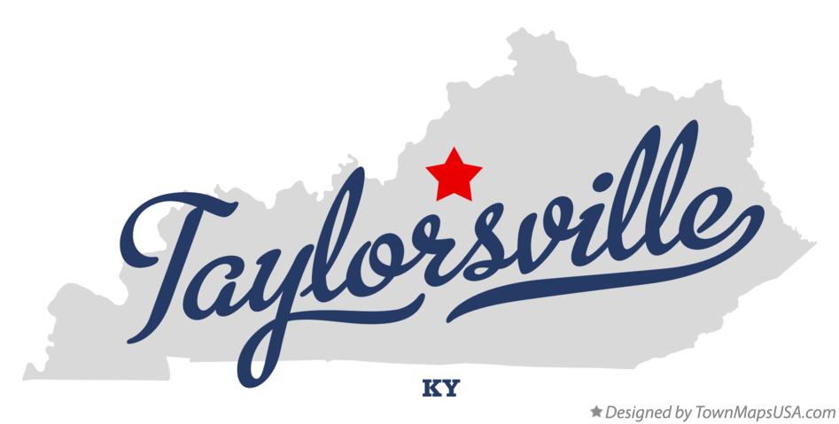 Map of Taylorsville Kentucky KY