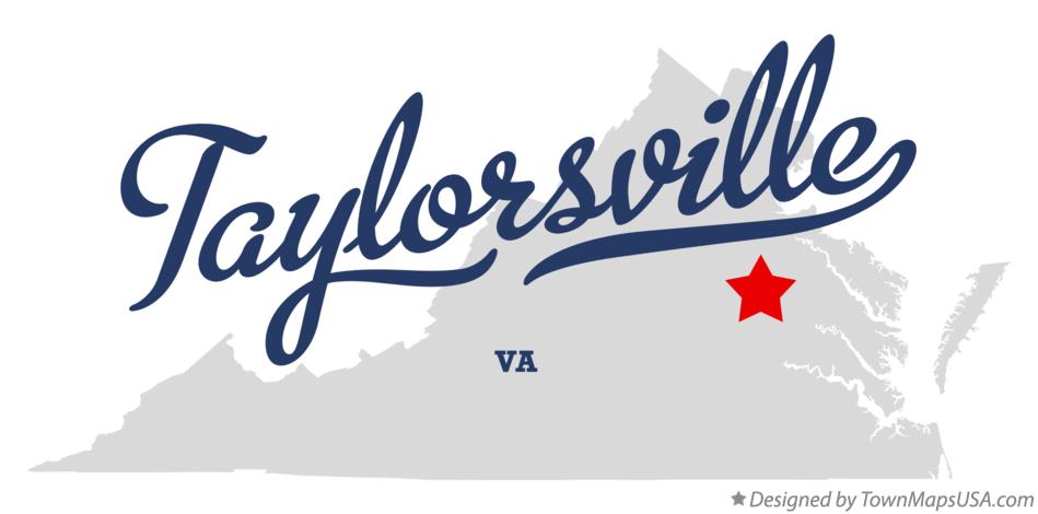 Map of Taylorsville Virginia VA