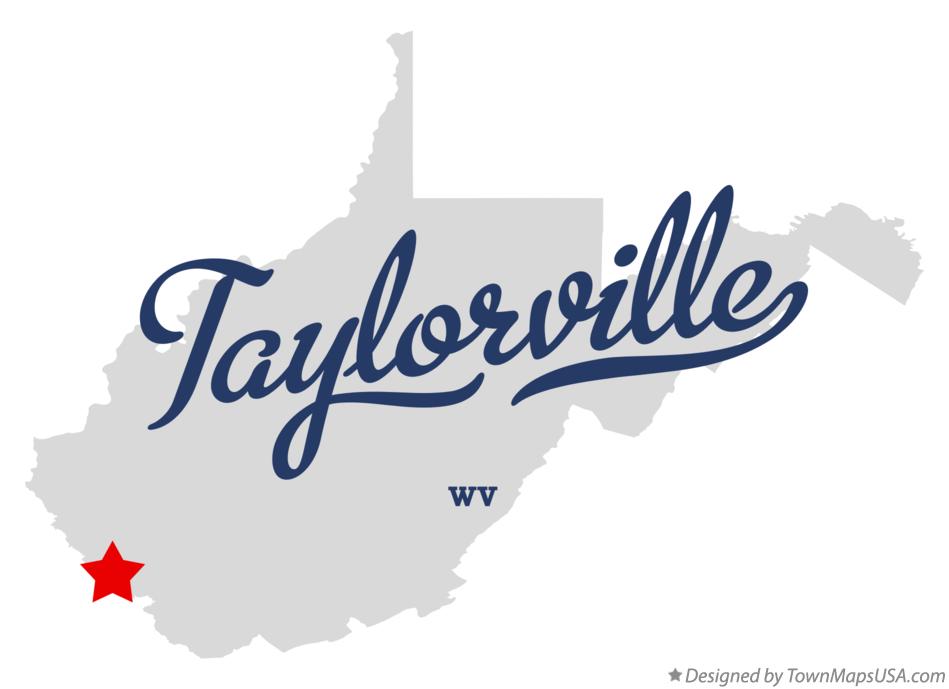 Map of Taylorville West Virginia WV