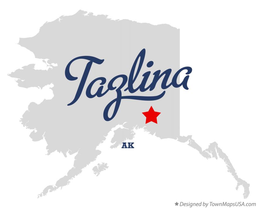 Map of Tazlina Alaska AK