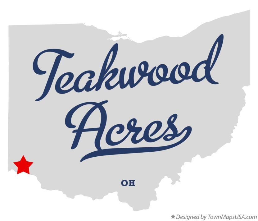 Map of Teakwood Acres Ohio OH