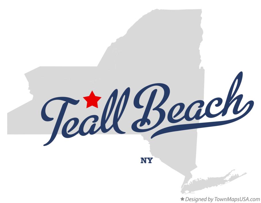 Map of Teall Beach New York NY
