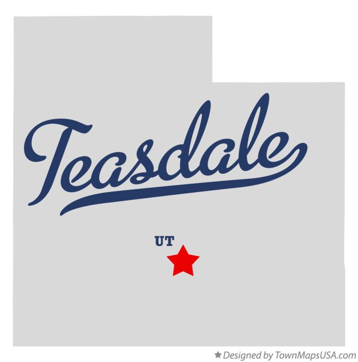 Map of Teasdale Utah UT