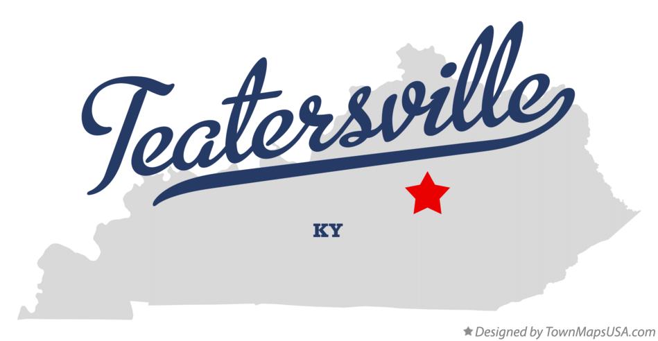 Map of Teatersville Kentucky KY