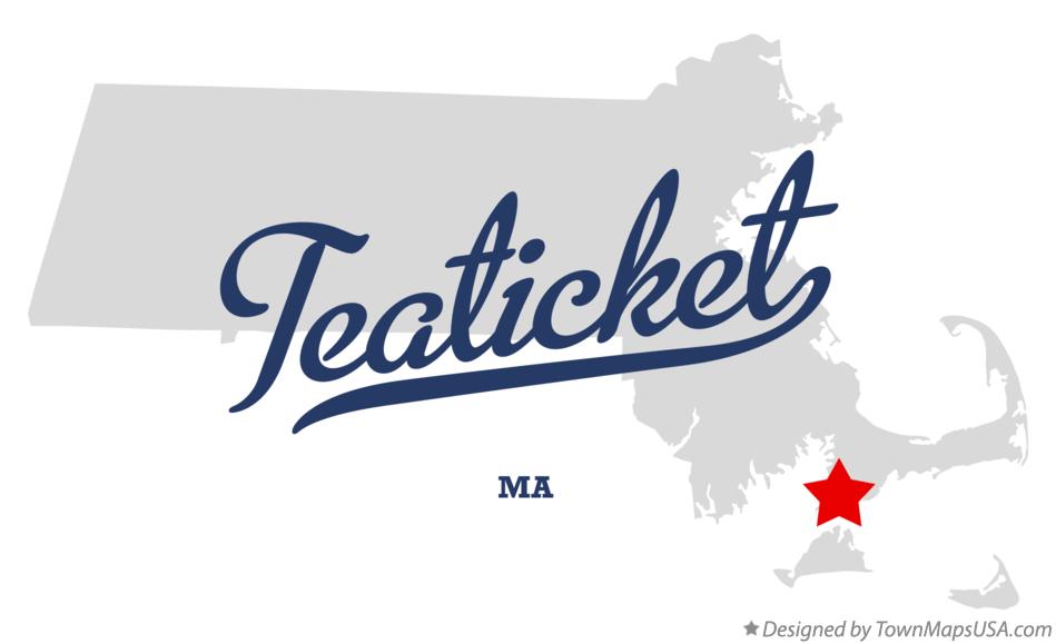 Map of Teaticket Massachusetts MA