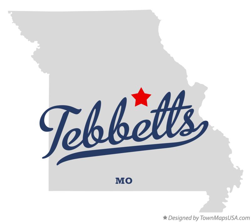 Map of Tebbetts Missouri MO