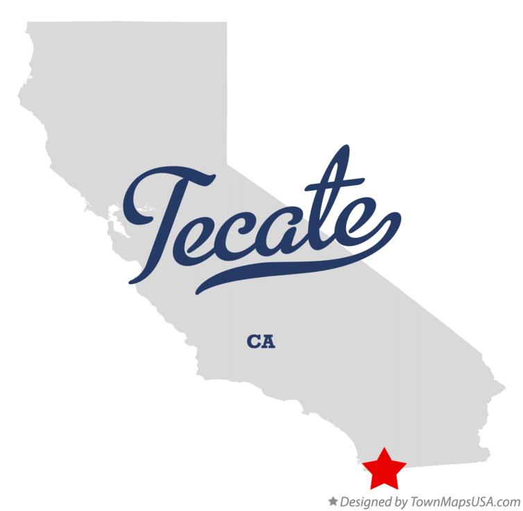 Map of Tecate California CA