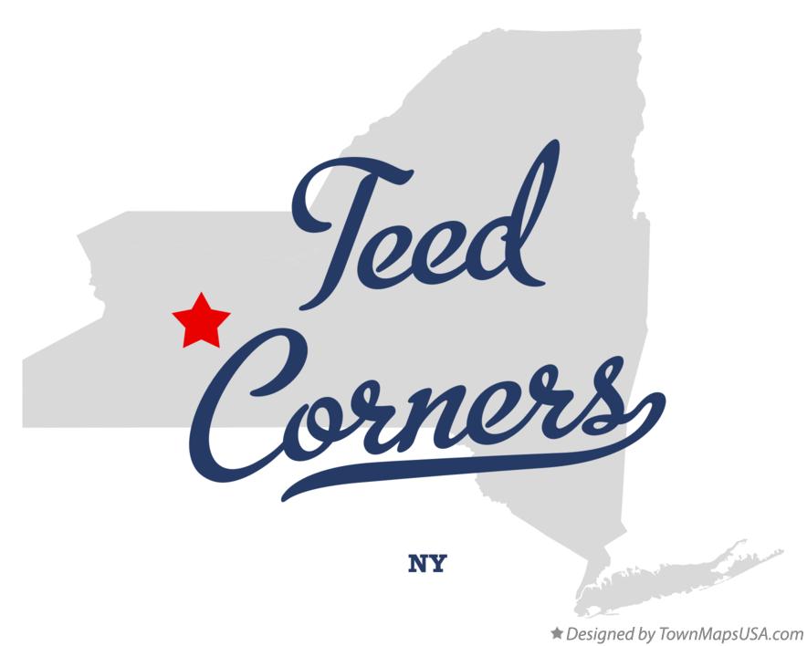 Map of Teed Corners New York NY