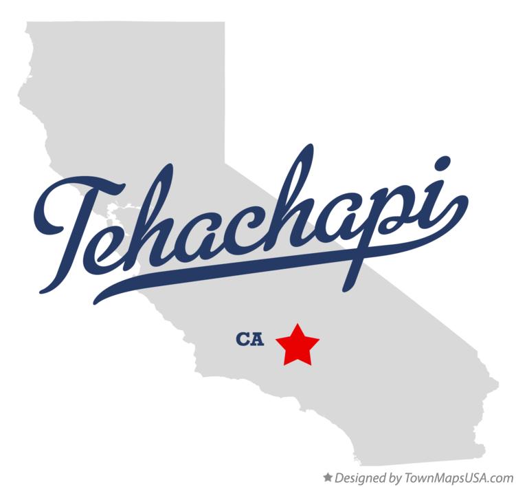 Map of Tehachapi California CA