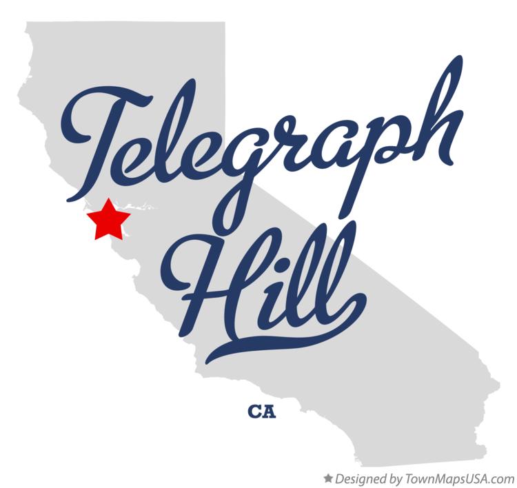 Map of Telegraph Hill California CA
