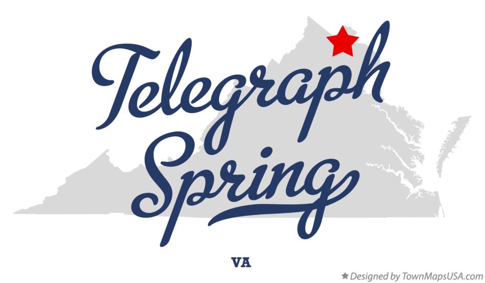 Map of Telegraph Spring Virginia VA