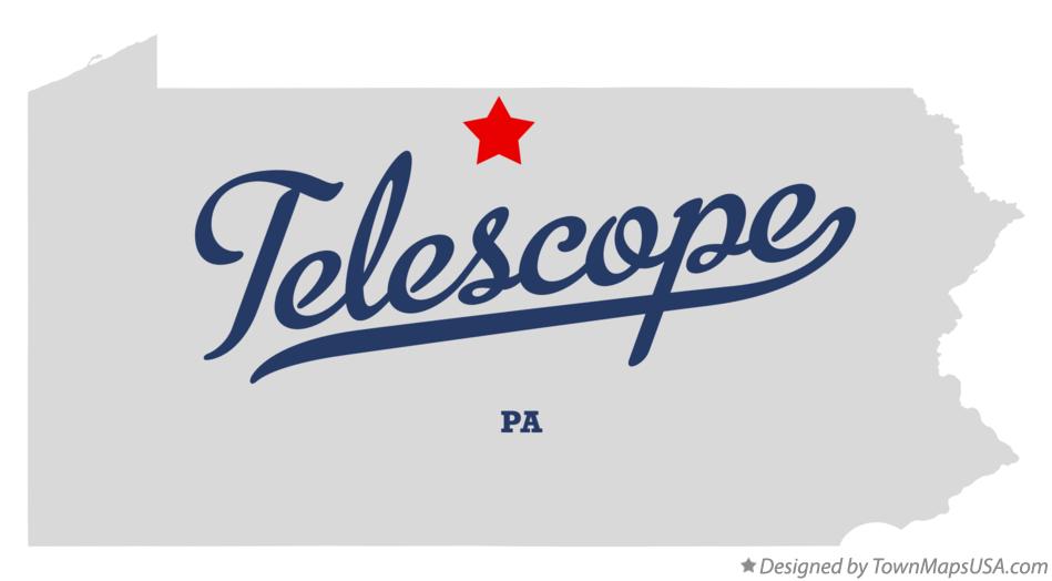 Map of Telescope Pennsylvania PA