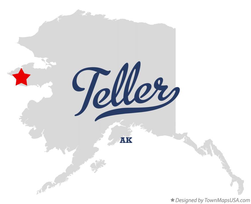 Map of Teller Alaska AK