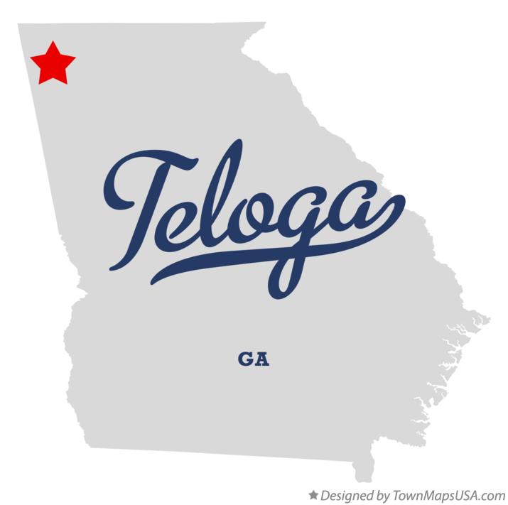 Map of Teloga Georgia GA