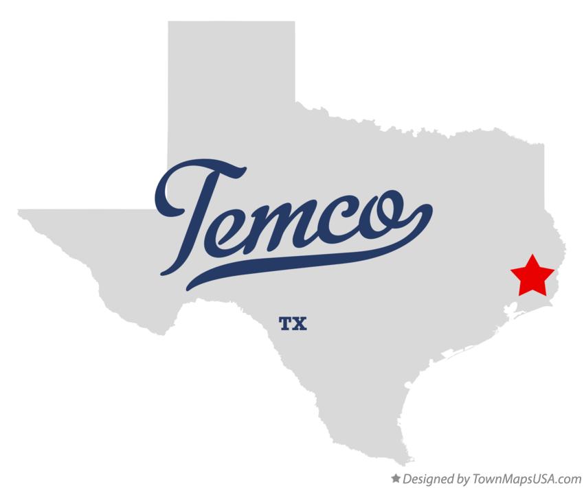 Map of Temco Texas TX
