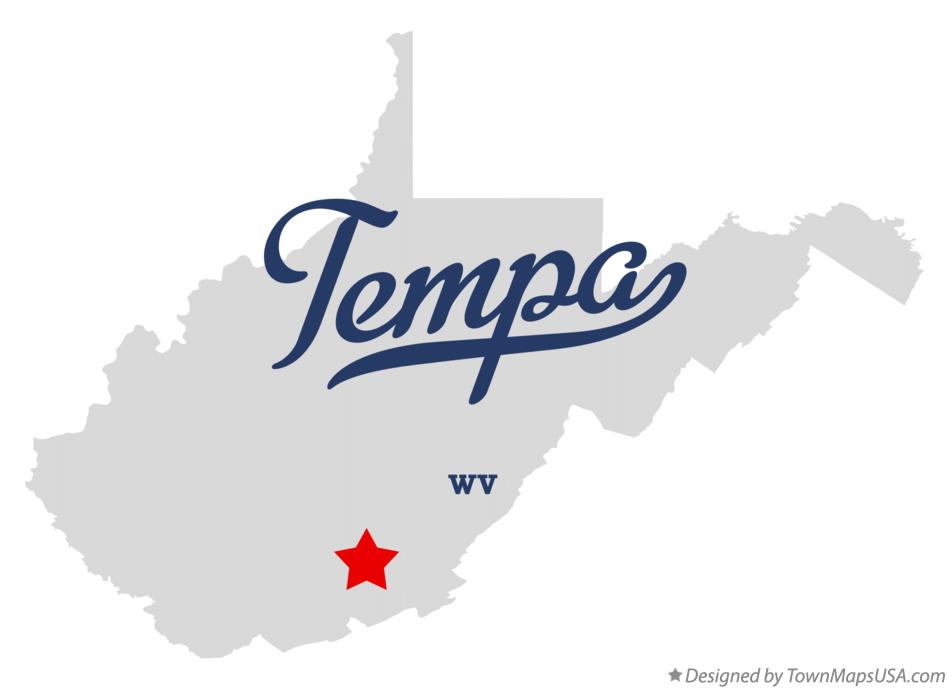 Map of Tempa West Virginia WV