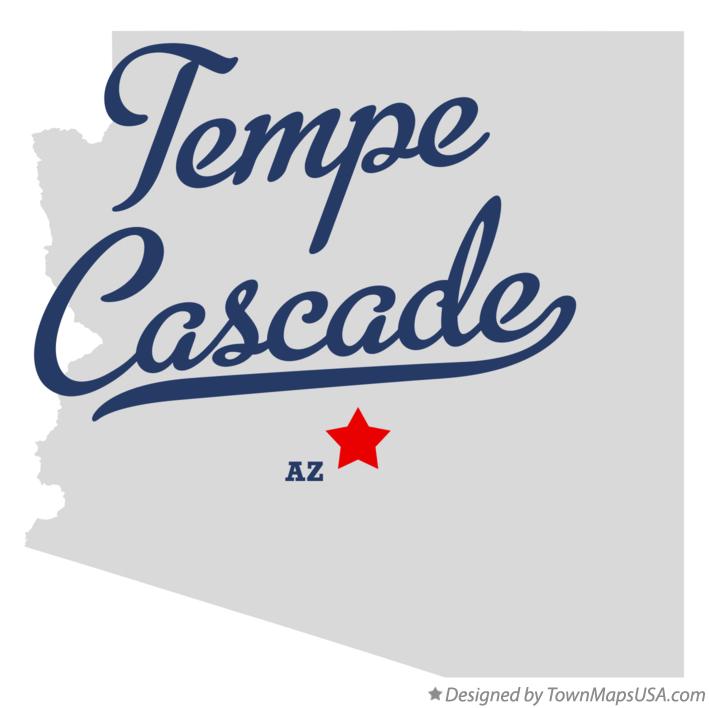 Map of Tempe Cascade Arizona AZ