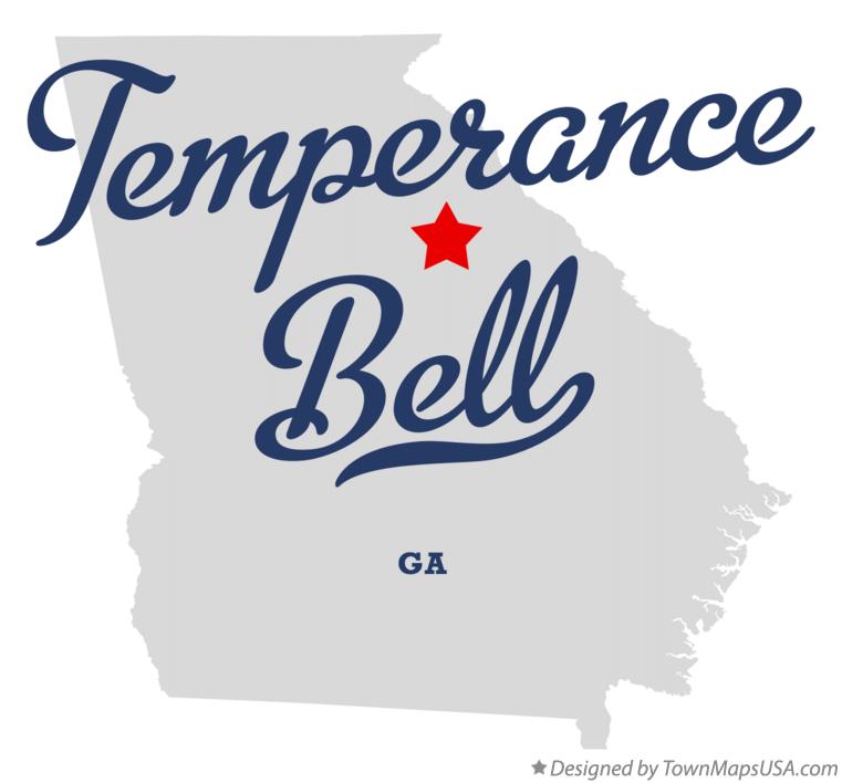 Map of Temperance Bell Georgia GA