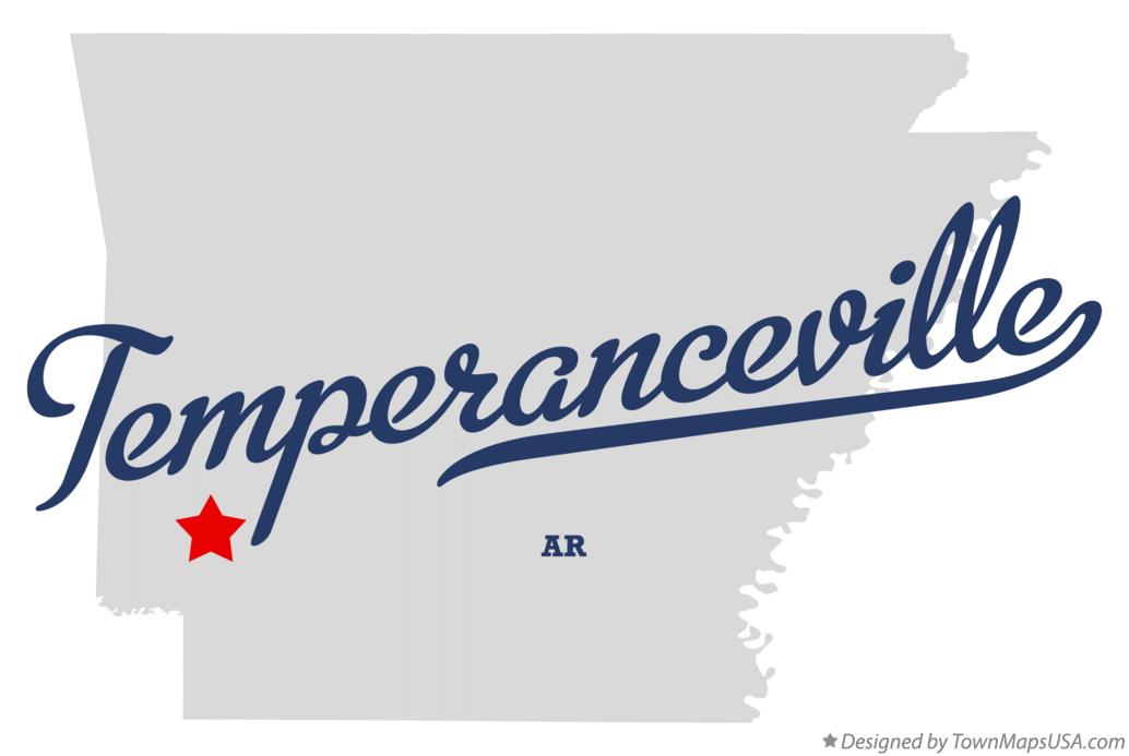 Map of Temperanceville Arkansas AR