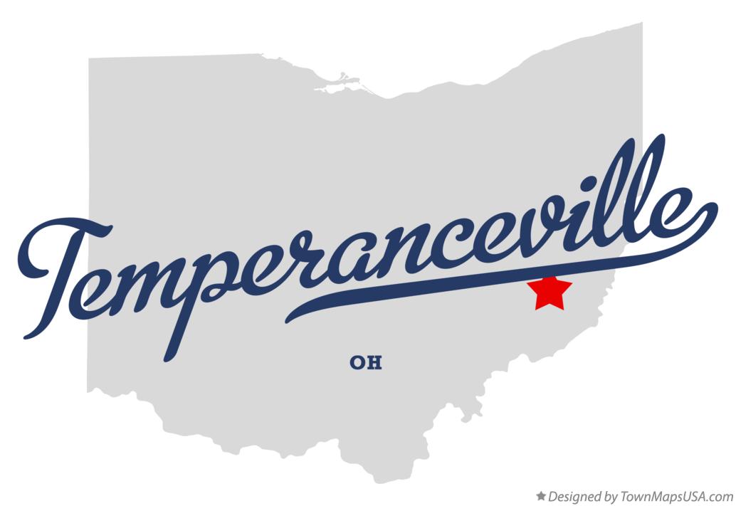 Map of Temperanceville Ohio OH