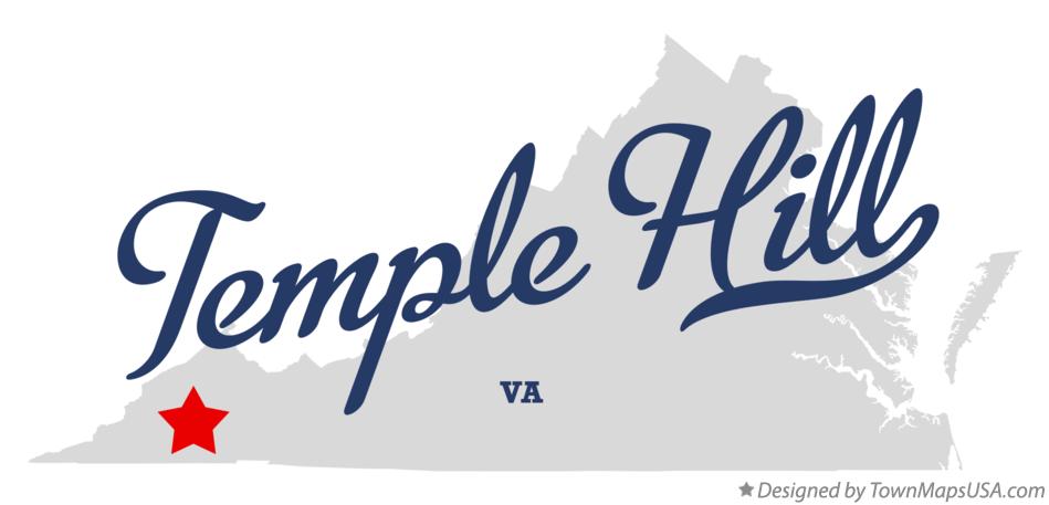 Map of Temple Hill Virginia VA