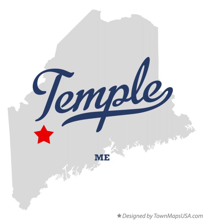Map of Temple Maine ME