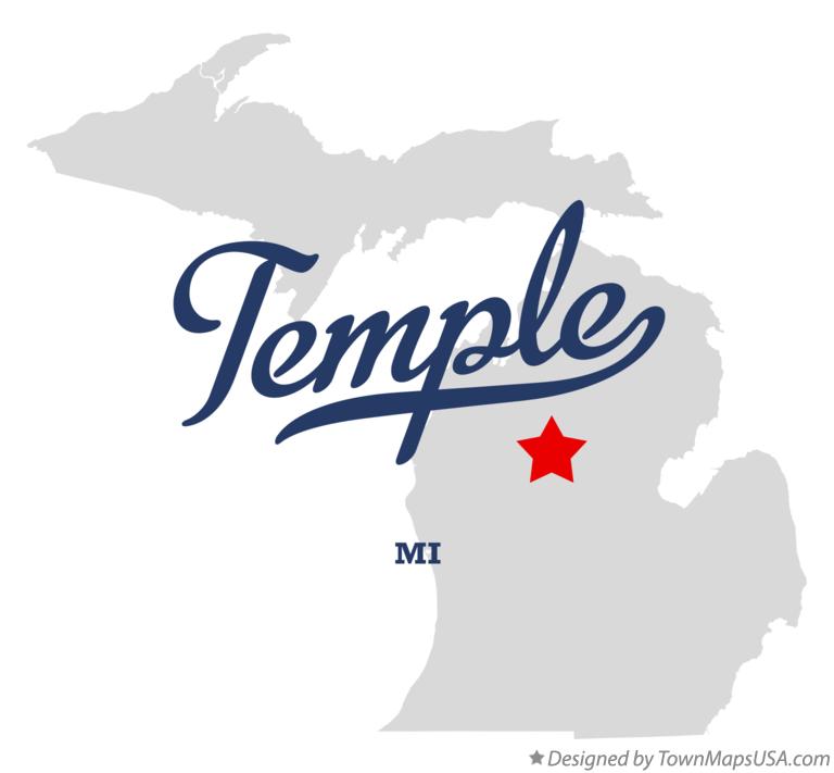 Map of Temple Michigan MI