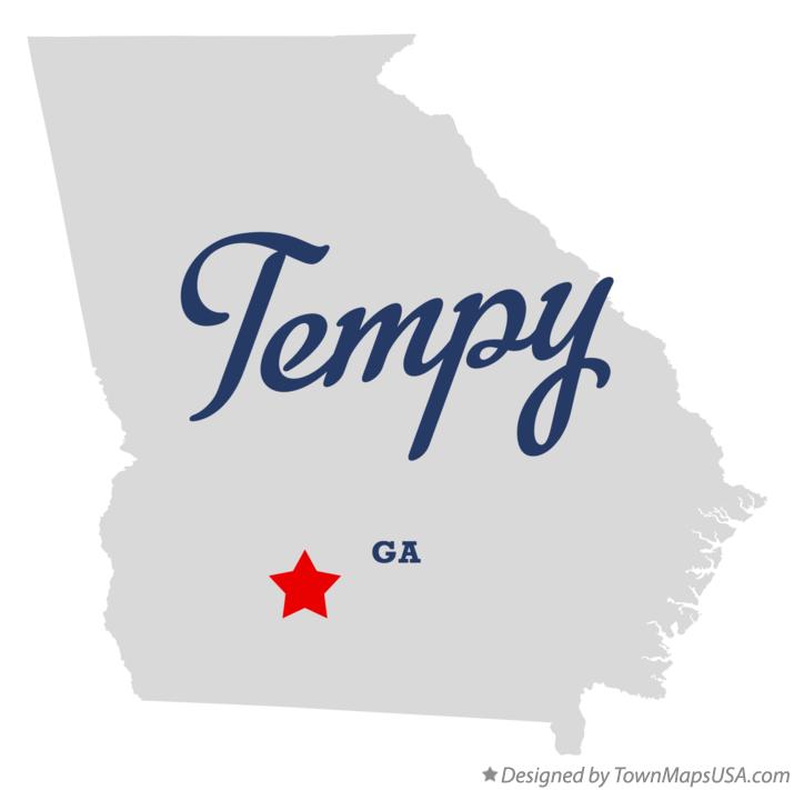 Map of Tempy Georgia GA