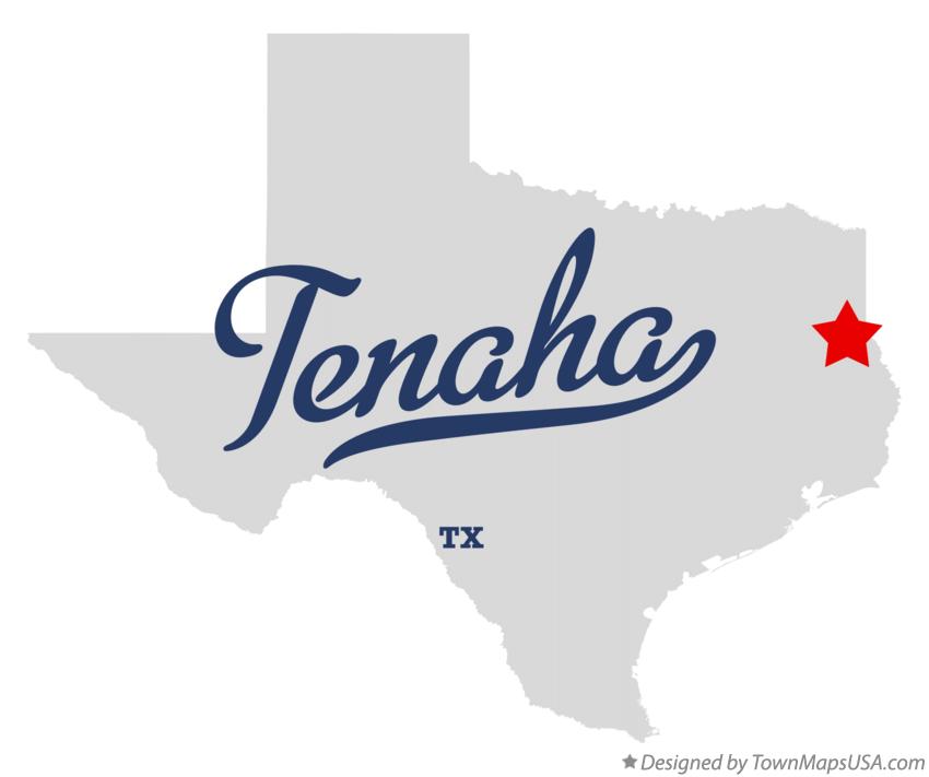 Map of Tenaha Texas TX