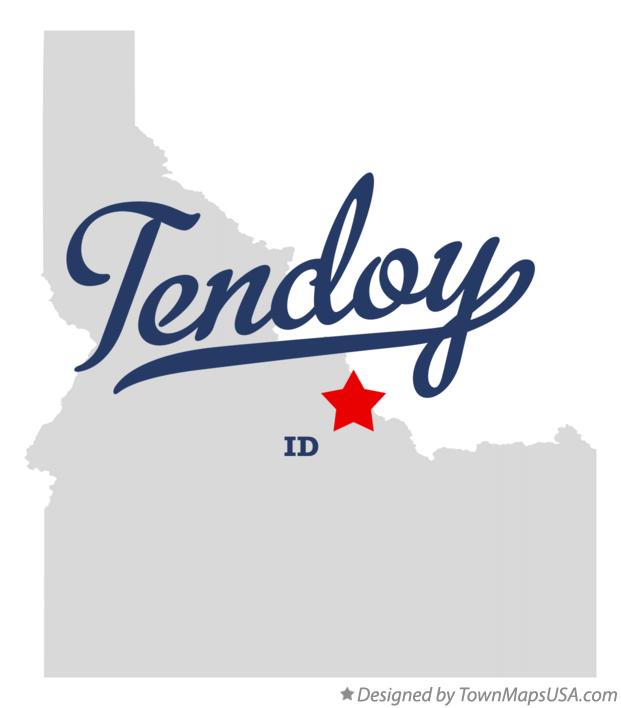 Map of Tendoy Idaho ID