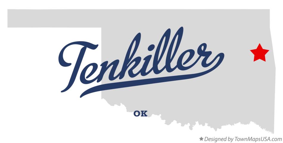 Map of Tenkiller Oklahoma OK