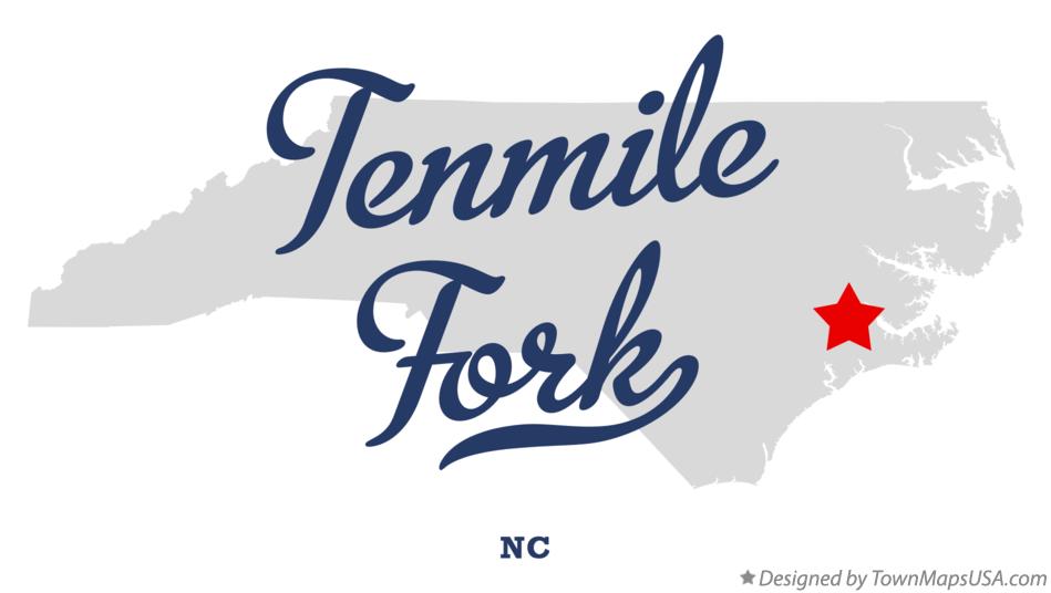 Map of Tenmile Fork North Carolina NC