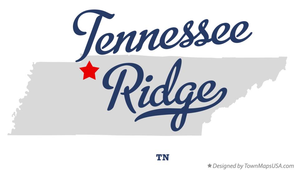 Map of Tennessee Ridge Tennessee TN