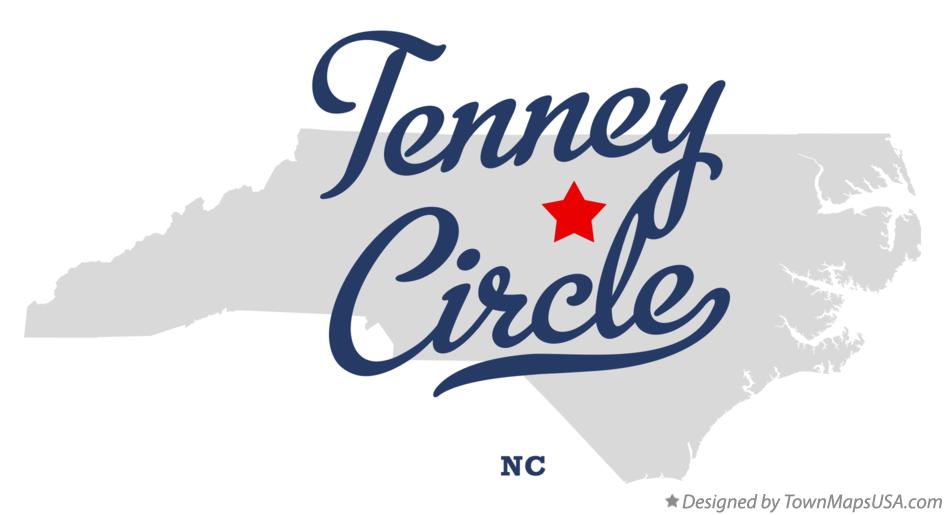 Map of Tenney Circle North Carolina NC