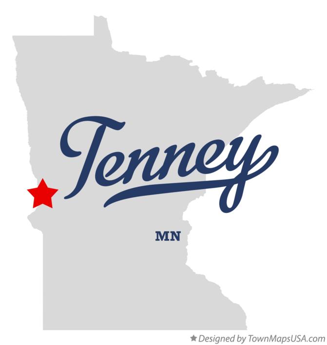 Map of Tenney Minnesota MN