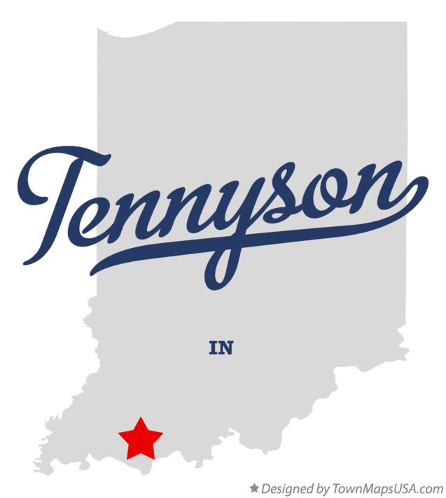 Map of Tennyson Indiana IN
