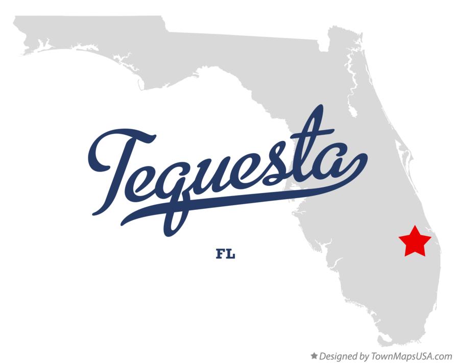 Map of Tequesta Florida FL
