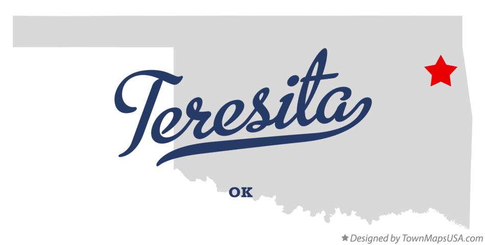 Map of Teresita Oklahoma OK