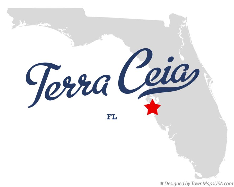 Map of Terra Ceia Florida FL