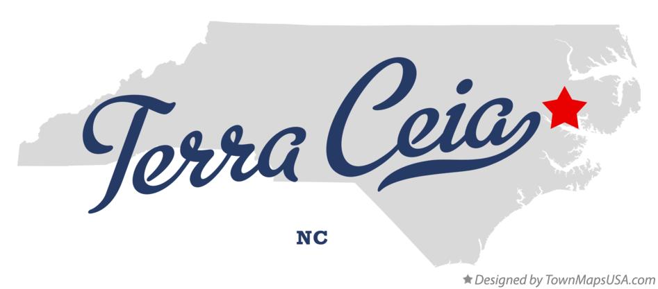 Map of Terra Ceia North Carolina NC