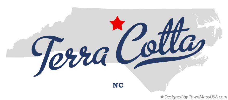 Map of Terra Cotta North Carolina NC