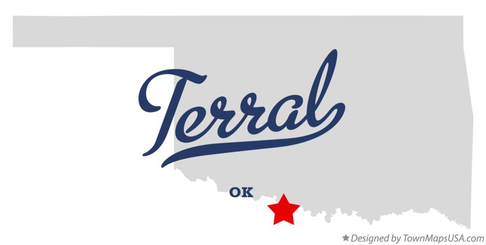 Map of Terral Oklahoma OK