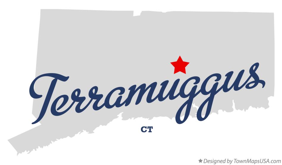 Map of Terramuggus Connecticut CT