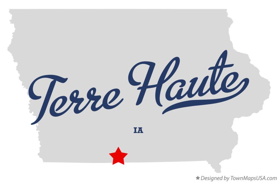 Map of Terre Haute Iowa IA