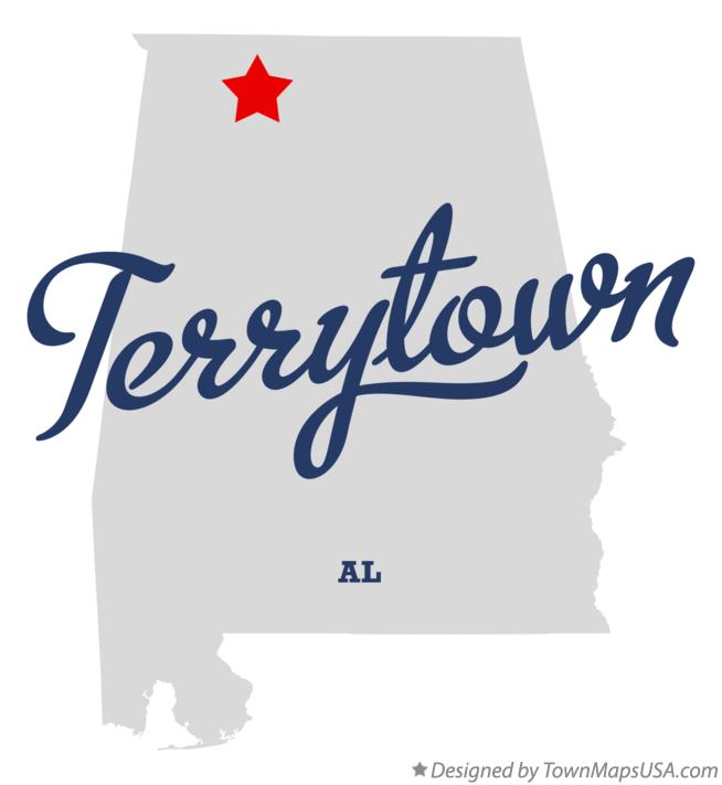 Map of Terrytown Alabama AL