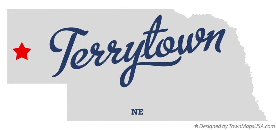 Map of Terrytown Nebraska NE